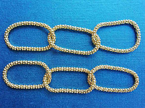 Ланцюг складається з трьох кілець для створення біжутерії золотого кольору