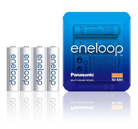 Акумулятор Panasonic Eneloop BK-3MCCE/4LE, AA/(HR6), 1900 mAh, LSD Ni-MH, Sliding Pack 4шт, фото 2
