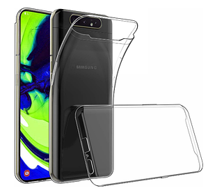 Чохол силіконовий для Samsung Galaxy A80 A805 ультратонкий прозорий (самсунг галаксі а80)