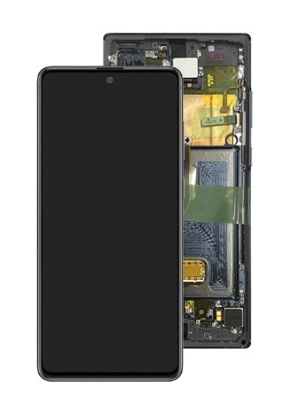 Дисплей для Samsung N970 | Galaxy Note 10 | GH82-20818A з сенсором в рамці (Чорний) Сервісный оригінал