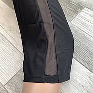 Бриджі жіночі бамбук+микромасло 3/4 Kenalin, розмір M-L, чорні, 704-6, фото 4