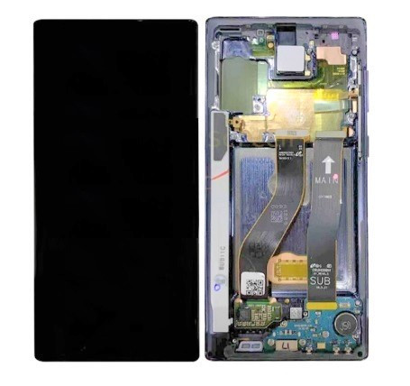 Дисплей для Samsung N970 | Galaxy Note 10 | GH82-20818A з сенсором в рамці (Сірий) Оригінал