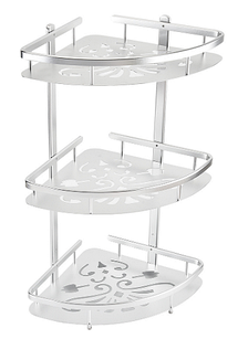 Полку 3-х ярусне кутова неіржавіюча сталь і алюміній (NB-1036-3)