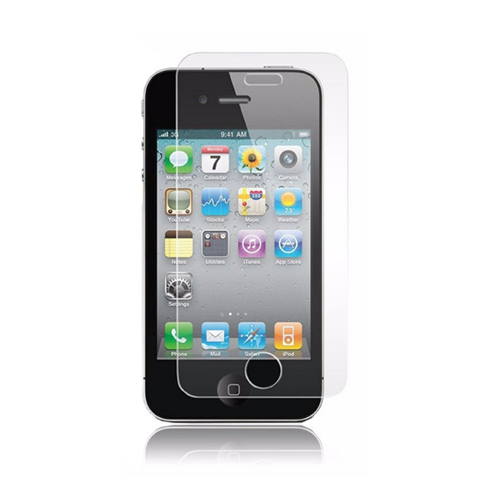 Защитное стекло Tempered Glass для Apple iPhone 4/4S твердость 9H, 2.5D - фото 1 - id-p38714036