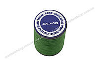 Galaces 0.50 мм зеленая (S035) нить круглая плетеная из 8 нитей вощёная по коже
