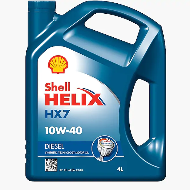 Напівсинтетична олива SHELL HELIX HX7 DIESEL 10w-40 4 л.  Є підбір фільтрів