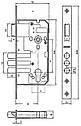 Замок врезной Mul-T-Lock 1-WAY DIN 972 SS (нержавеющая сталь), фото 6