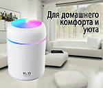 Зволожувач повітря міні Adna Humidifier DQ107 дифузор компактний,мийка повітря з підсвічуванням веселкою. Білий, фото 8