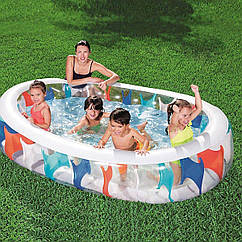 Дитячий басейн Intex 54066 «Сімейний»,54066, 229 х 152 х 51 см різнобарвний