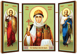 Рівноапостольна Ольга (у Хрещенні Олена). Ікона. Складення дерев'яний 58Х84