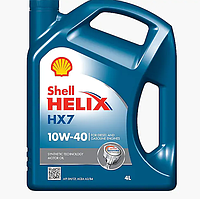 Напівсинтетична олива SHELL HELIX HX7 10w-40 4 л. Є підбір фільтрів