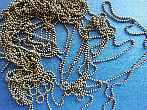 Ланцюг для створення біжутерії кольору хакі 1,5 мм 10 м.