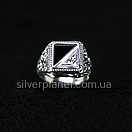 Хіт продажів! Срібне чоловіче кільце. Перстень зі срібла 925. 21.5 розмір, фото 3