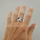 Хіт продажів! Чоловіча срібна печатка. Перстень зі срібла 925. 22.5 розмір, фото 6