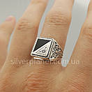 Хіт продажів! Чоловіча срібна печатка. Перстень зі срібла 925. 22.5 розмір, фото 8