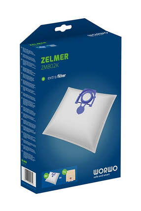 Комплект мішків для пилососа Zelmer 919 49.4020, фото 3
