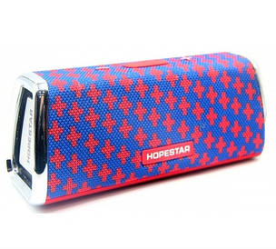 Портативна бездротова колонка Hopestar H23 (Bluetooth мікрофон Power Bank USB) Red