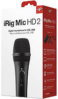 Вокальный конденсаторный микрофон IK MULTIMEDIA iRig Mic HD 2 (для iPhone, iPod touch, iPad и PC/Mac)