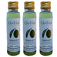 Одноразовый шампунь + гель 2в1 ORO VERDE на основе оливкового масла (флакон 32мл)