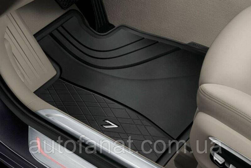 Килимки BMW 7 (G11, G12) 2015-2023, передні оригінальні в салон гумові (51472443985)