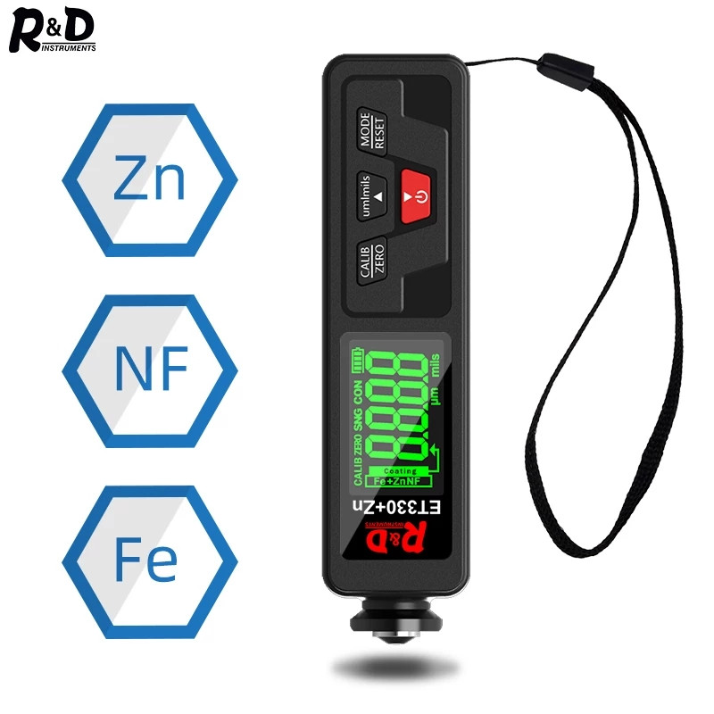 ТОВЩИНОМІР R & D ET330 B-black 0-1500 мікрон Fe & NFe + Zn автоматичний тесторі фарби автомобільний