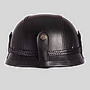 Шолом-німецька каска шкіра PU чорна, фото 3