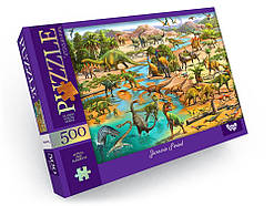 Пазл на 500 елементів "Юрський період. Динозаври "