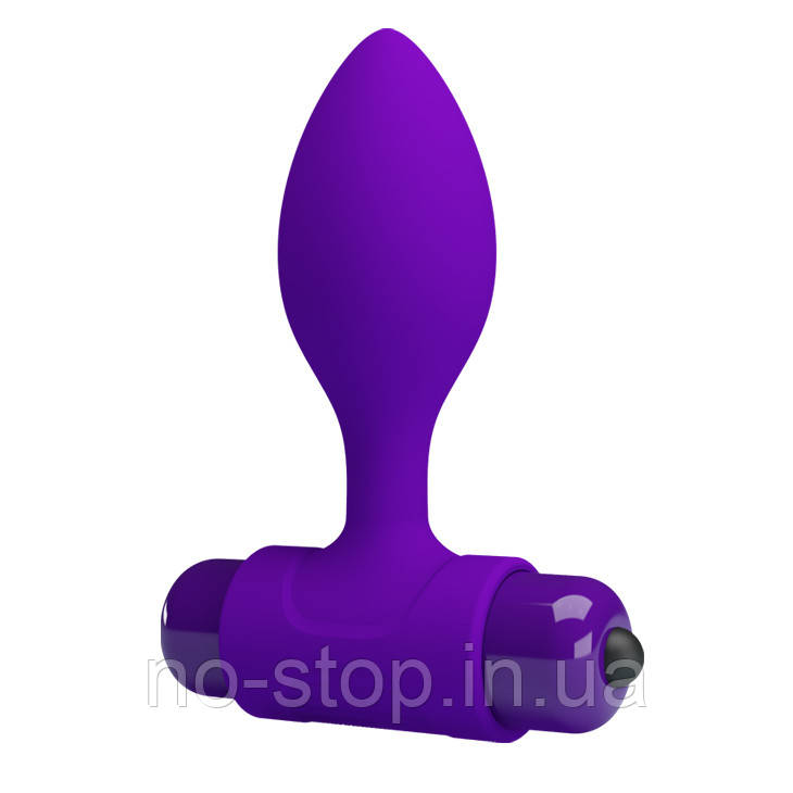 Анальна пробка з вібрацією Pretty Love Vibra Butt Plug Purple, фото 1