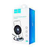 Бездротовий зарядний пристрій Hoco CW5 1.8A чорно-сріблястий, фото 8