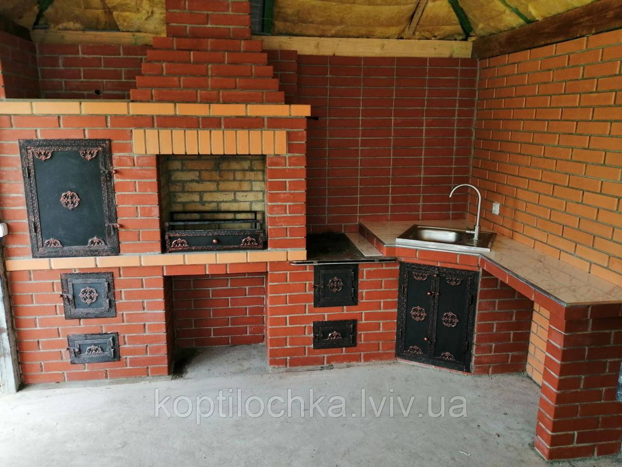 Дверцята для мангальних комплексів "Медальйон" Вигляд вживу, фото 1