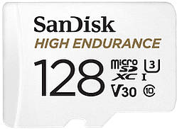 Картка пам'яті SanDisk 128 GB microSDHC C10 UHS-I U3 V30 R100/W40MB/s High Endurance/на складі