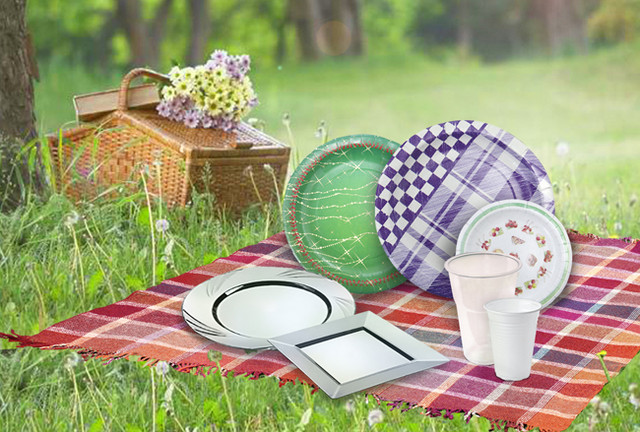 одноразова посуд для їжі фото