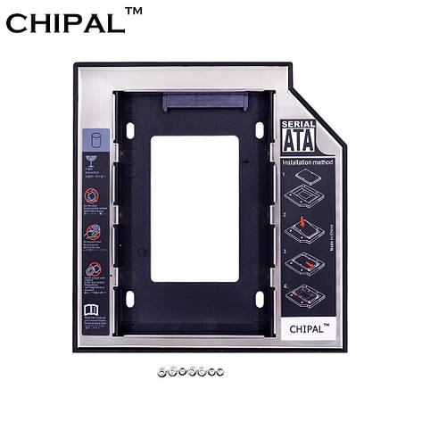 Optibay для SSD 2.5 SATA 12.7 mm (Кишеня HDD, SSD), фото 1