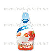 Ароматизатор сухой листик Fresh Way Dry So Fresh Strawberry and Yogurt (Клубника и Йогурт)