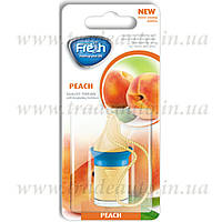 Ароматизатор корковий на дзеркало Fresh Wood Way Blister Peach (Персик) 5ml