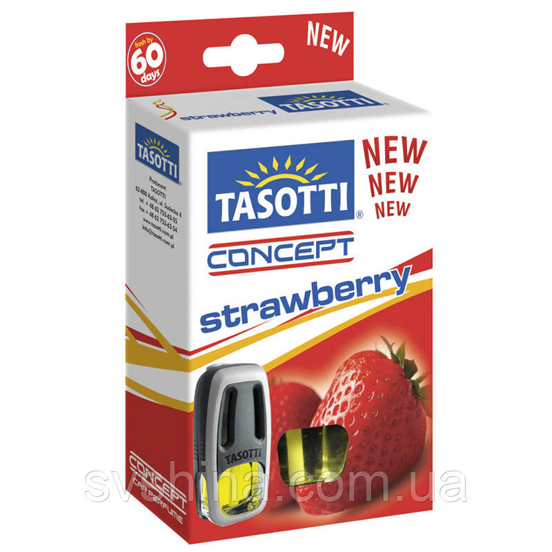 Ароматизатор рідкий на дефлектор (обдув) Tasotti Concept Strawberry (Полуниця) 8ml