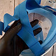 Універсальна маска (розмір S/M) для плавання снорклінга Easy BREATH дівчат, підлітків Блакитна (Живі фото), фото 3