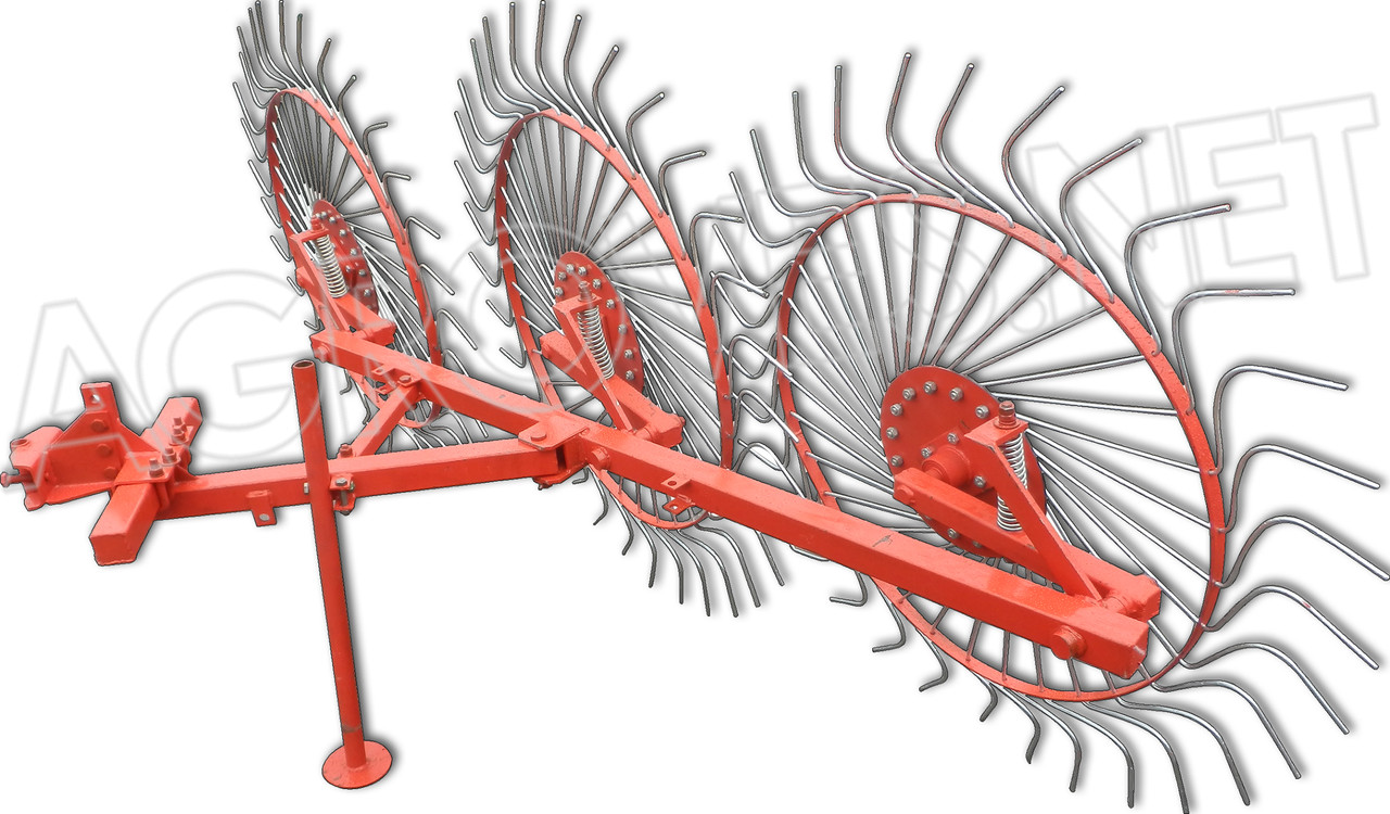 Граблі ворушилки "Сонечко" 3 колеса (1т), фото 1