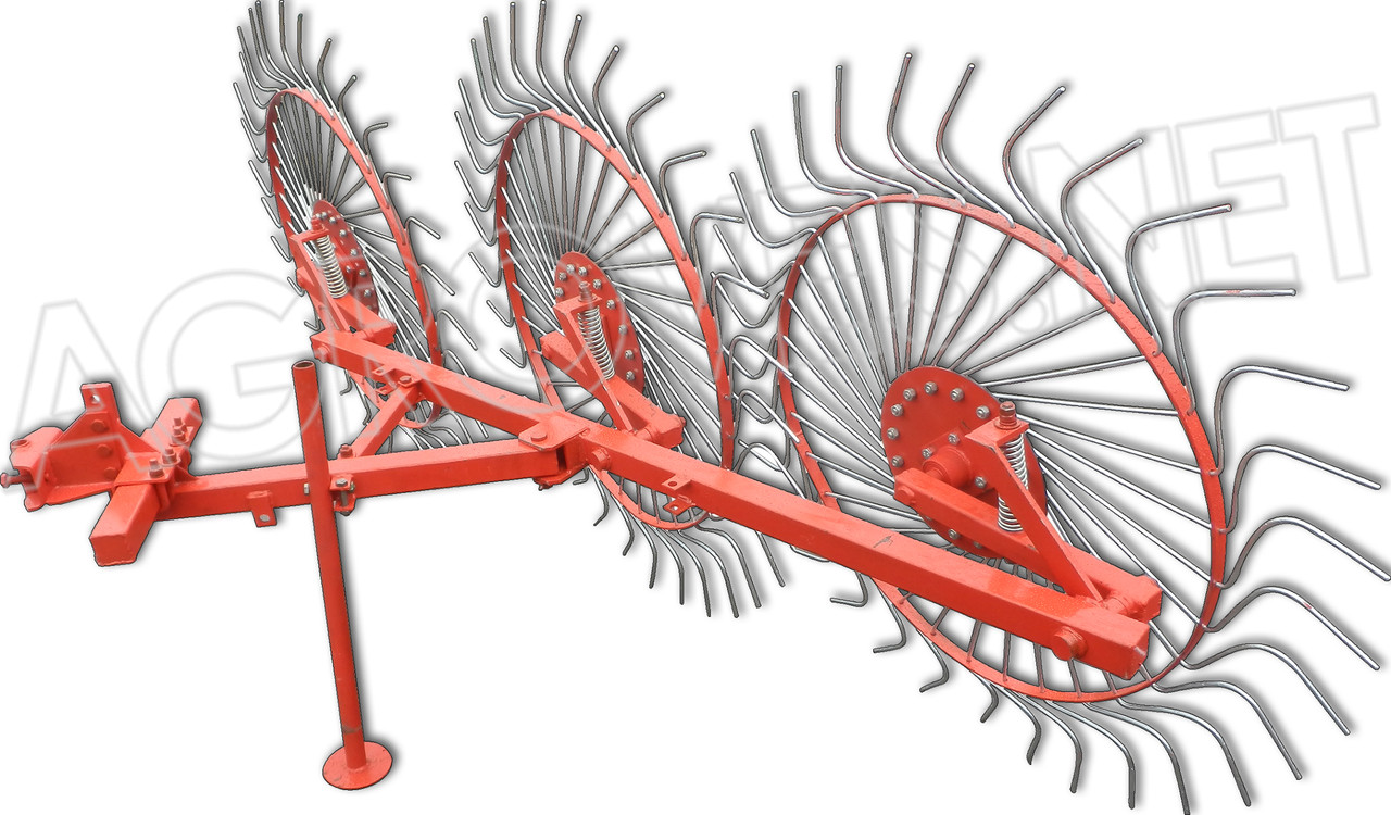 Грабли ворошилки "Солнышко" 3 колеса (1т) - фото 1 - id-p1211025463