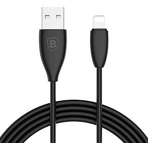 Кабель для зарядки телефона/ смартфона Baseus USB - Lightning 1.2 м 2 А Чорний (CALMY-01), фото 1