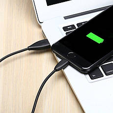 Кабель для зарядки телефона/ смартфона Baseus USB - Lightning 1.2 м 2 А Чорний (CALMY-01), фото 4