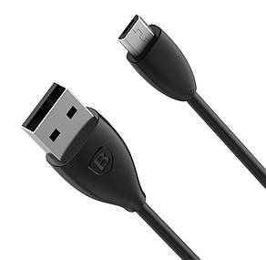 Кабель для зарядки телефона/ смартфона Baseus USB - Micro USB 1 м 2 А Чорний (CAMMY-01), фото 3