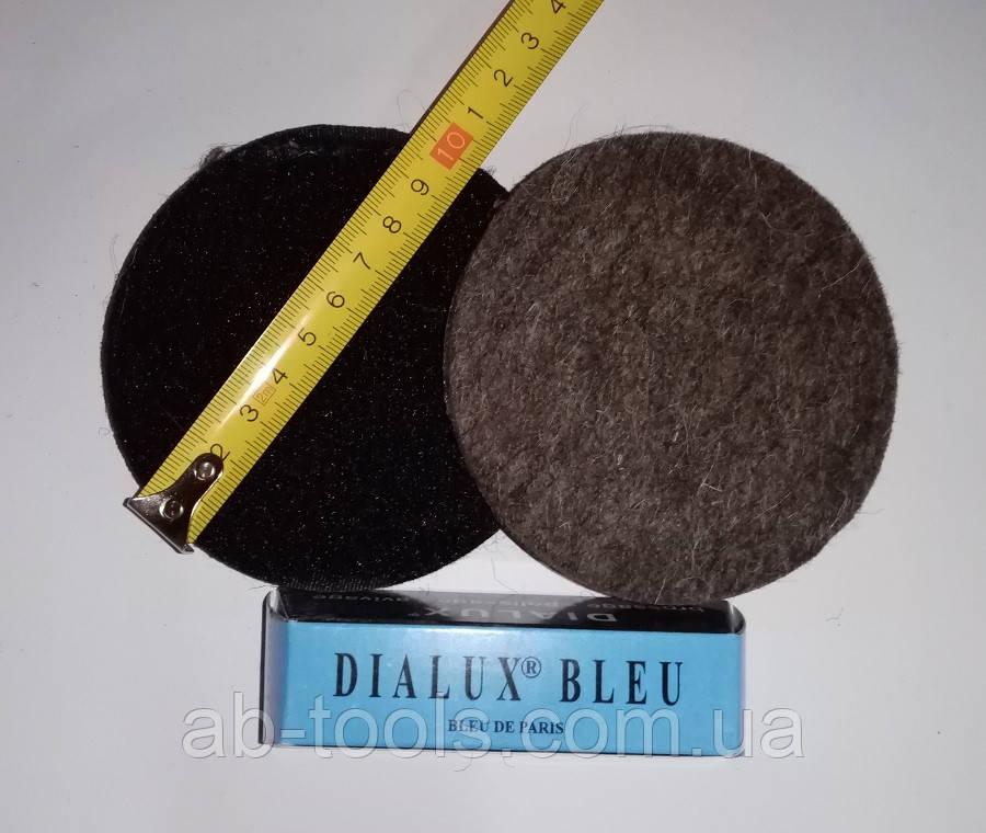 Повстяний круг 100 мм липучка, фото 1