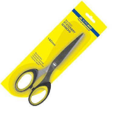 Ножиці цільнометалеві з гумовими вставками, 160 мм (BM.4520)