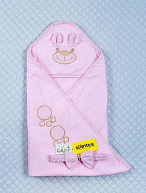 Конверт — ковдра Мишко (рожевий, демісезон)