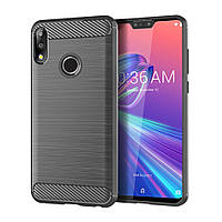 Чохол Lenuo Carbon Fiber для Asus ZenFone Max Pro M2 (ZB631KL) Gray