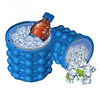 Форма для льоду Ice Cube Maker Genie відро для заморозки льоду силіконова для охолодження напоїв-1825, фото 5