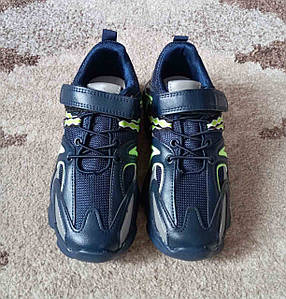 Кросівки дитячі Xifa kids для хлопчика екошкіра на липучки сині