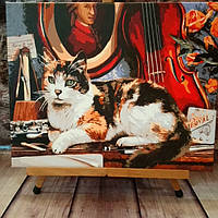 Готова Картина Кіт і скрипка 40*50