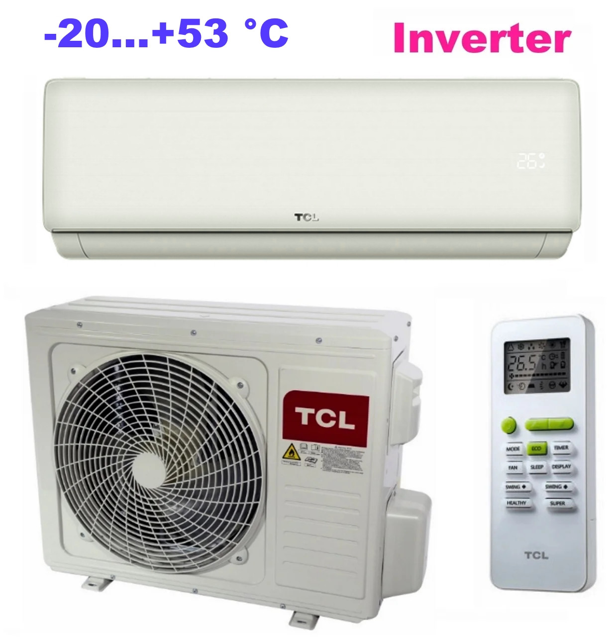 Спліт-система настінний кондиціонер TCL TAC-24CHSD/XAB1I Inverter R32 WI-FI Ready